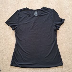 Frank & Oak Women's Short Sleeve Tee Size XL Black Fitted Top NWOT